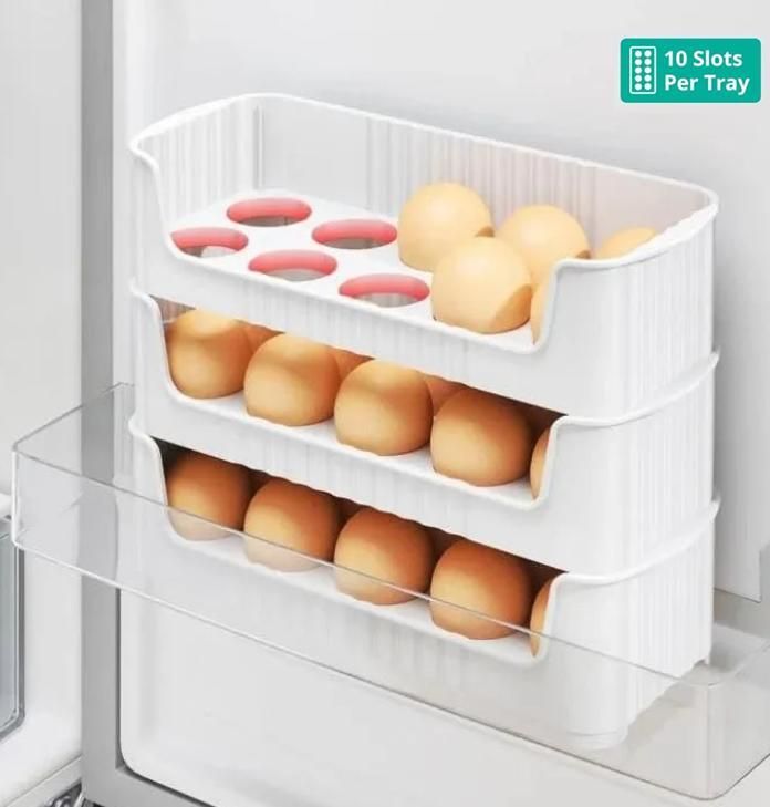 Stackable Egg Tray Set of 3